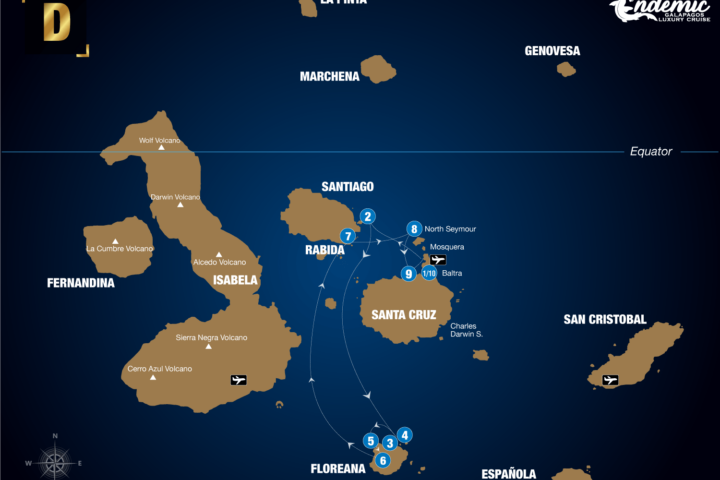 Itinerario D del crucero Crucero Endemic