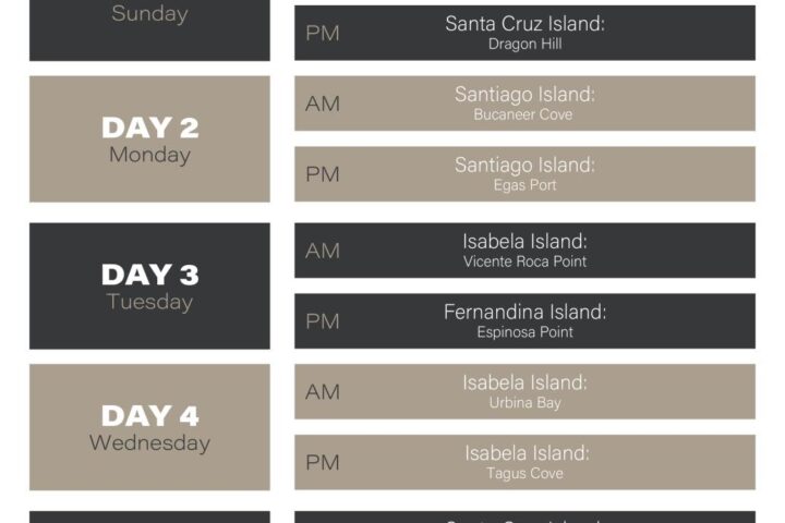 monserrat yacht itinerary A B 9 days