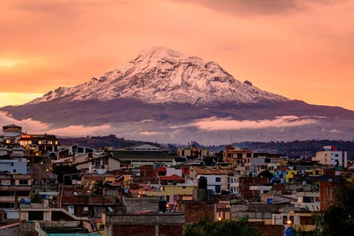 View of the city of Riobamba