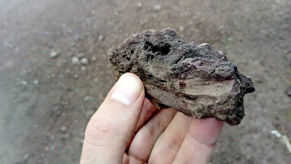 roca de lava fría