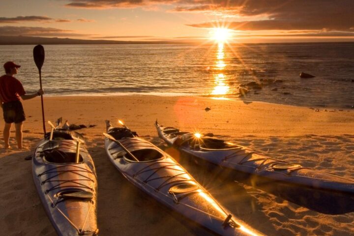 kayak sunset