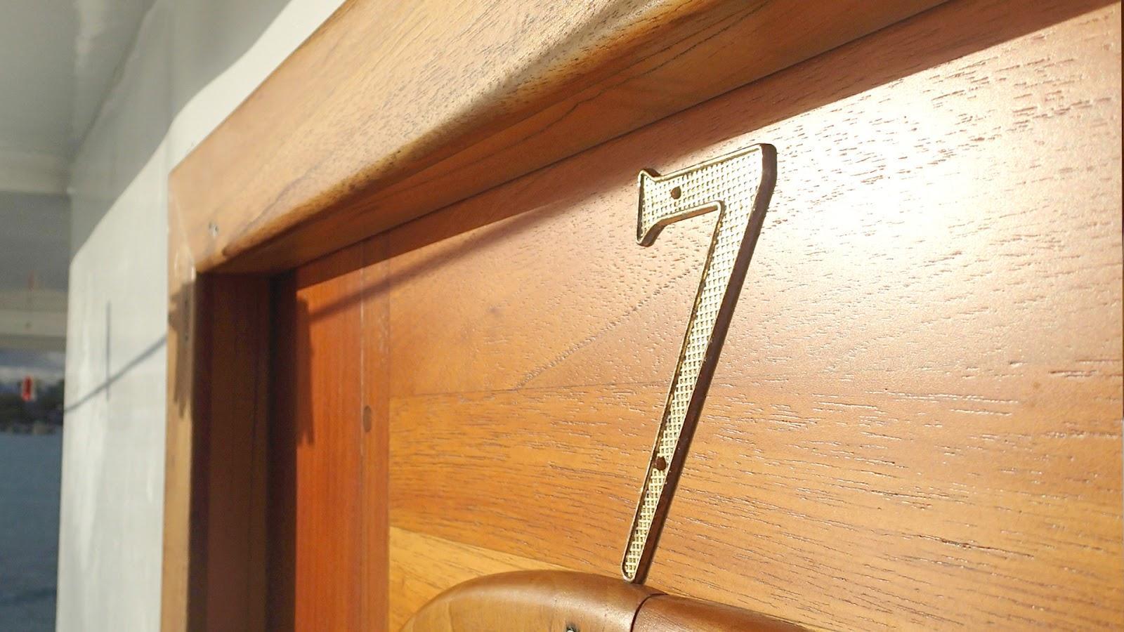 Cabin door number
