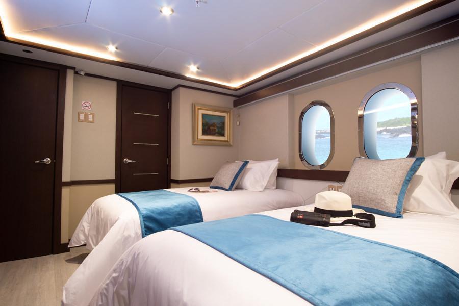 Double cabin on the Grand Majestic Galapagos cruise