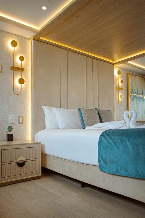 Illuminated Luxury Suite on the Grand Majestic Galapagos Cruise