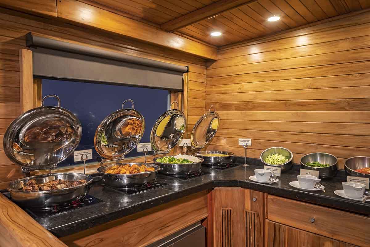 Kitchen in Coral Yacht