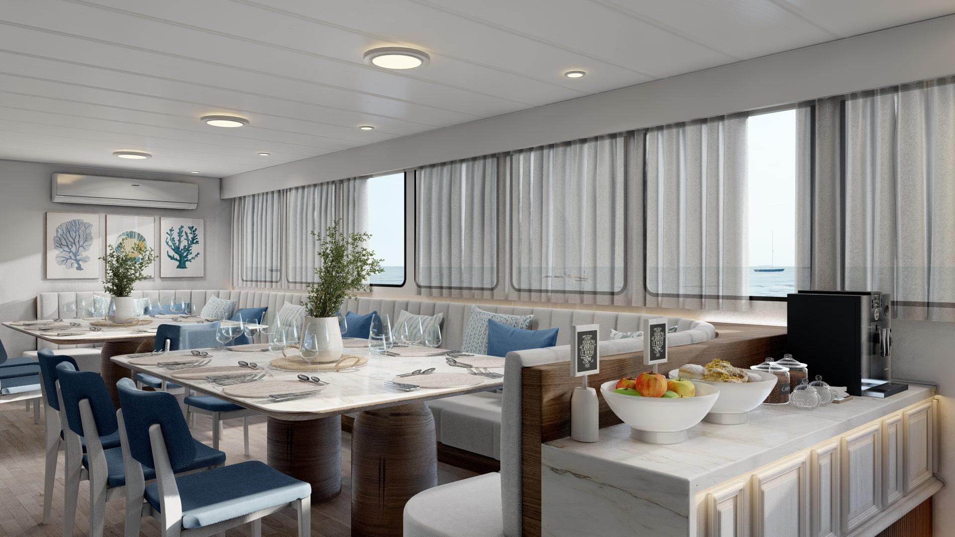 Galaxy Diver 2 cruise ship dining room