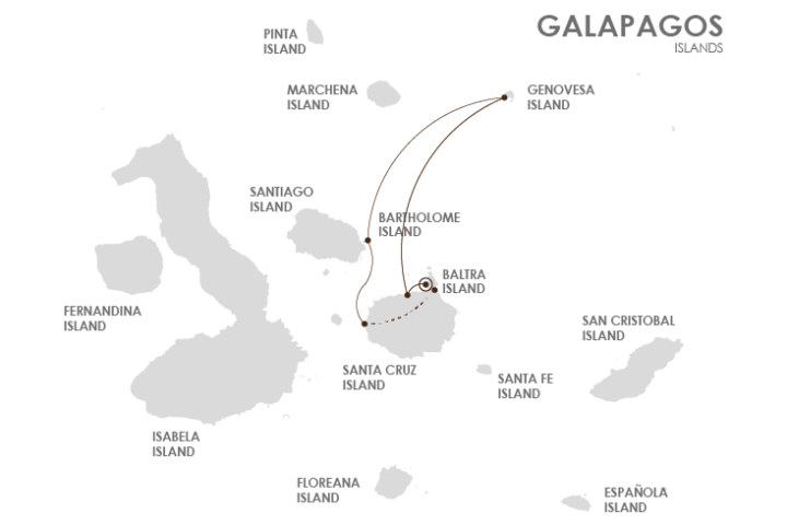Itinerary B Sea Star Journey Galapagos Cruise