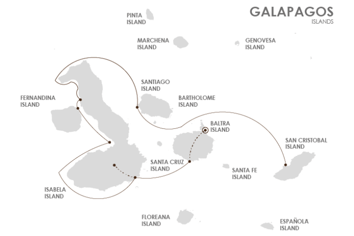 Itinerary C Sea Star Journey Galapagos Cruise