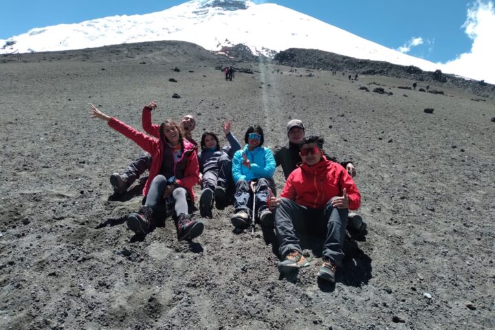 Tourists enjoying the tour in the Cotopaxi National Park