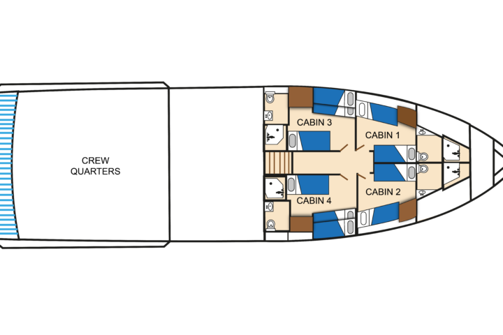 lower deck leety yacht