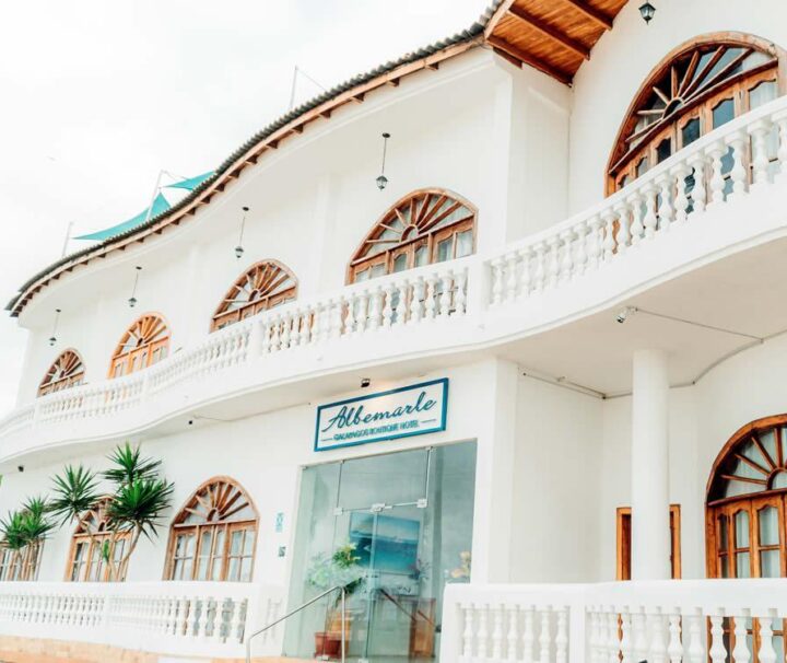 Front of the Albemarle Galapagos Hotel