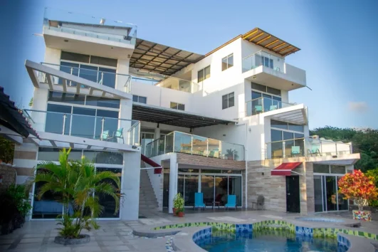 Panoramic image at the Seaside Inn Galapagos Hotel