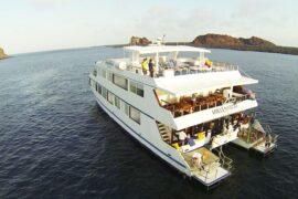 panoramic view of the millennium galapagos yacht